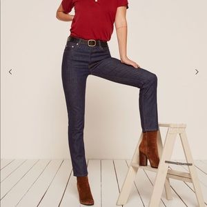 Reformation Dark Blue Skinny Jeans
